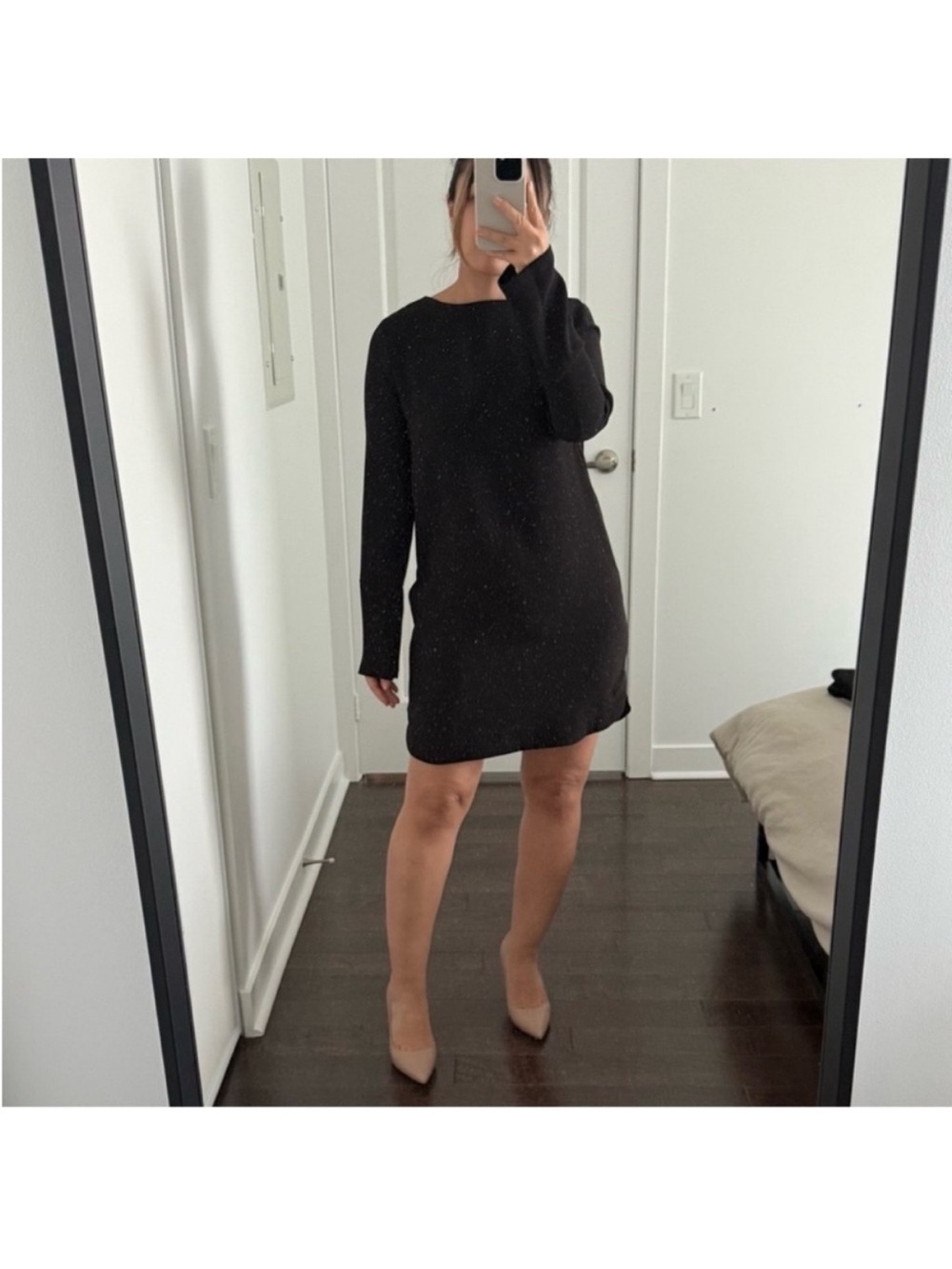 H&M long sleeve shift dress
